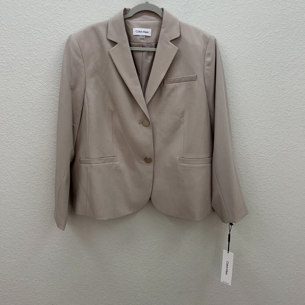 Calvin Klein Beige Tailored Blazer